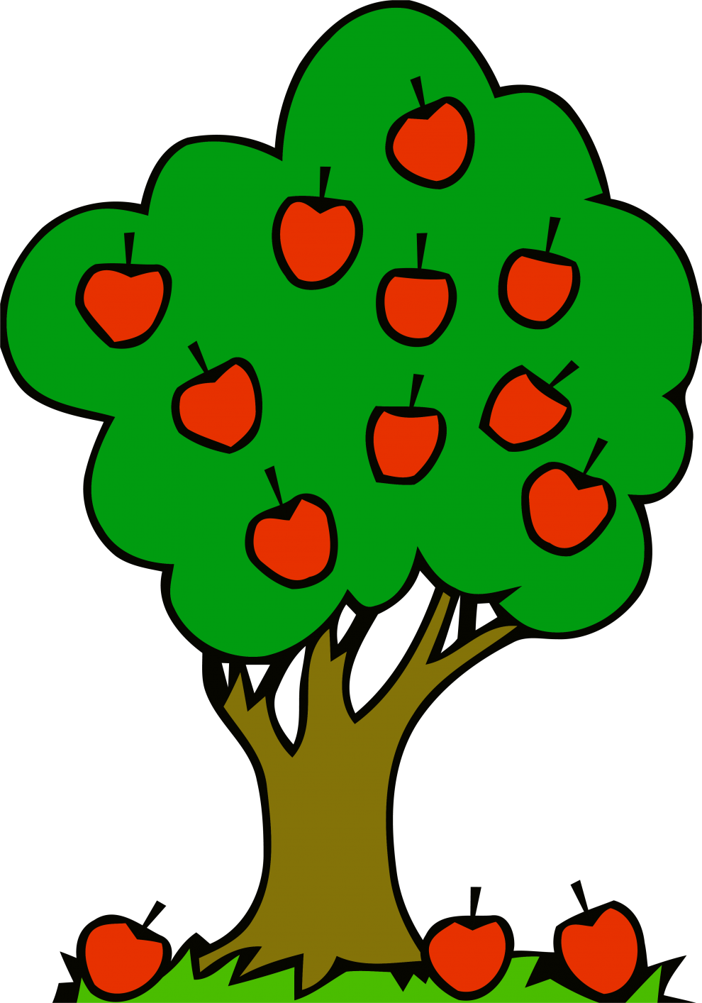Apple Tree Clip Art - Png Download (990x1414), Png Download