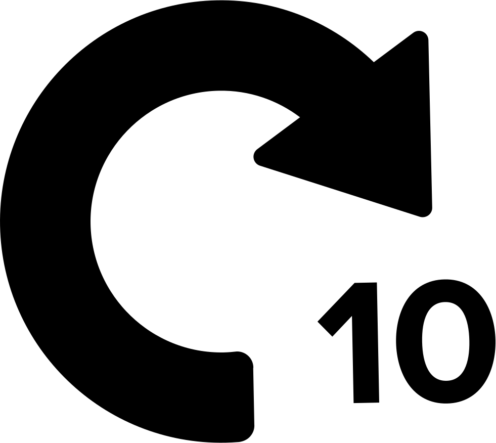 Fi Rewind Ten Clipart (981x876), Png Download