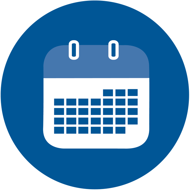 Blue Calendar Icon Png Clipart (658x660), Png Download