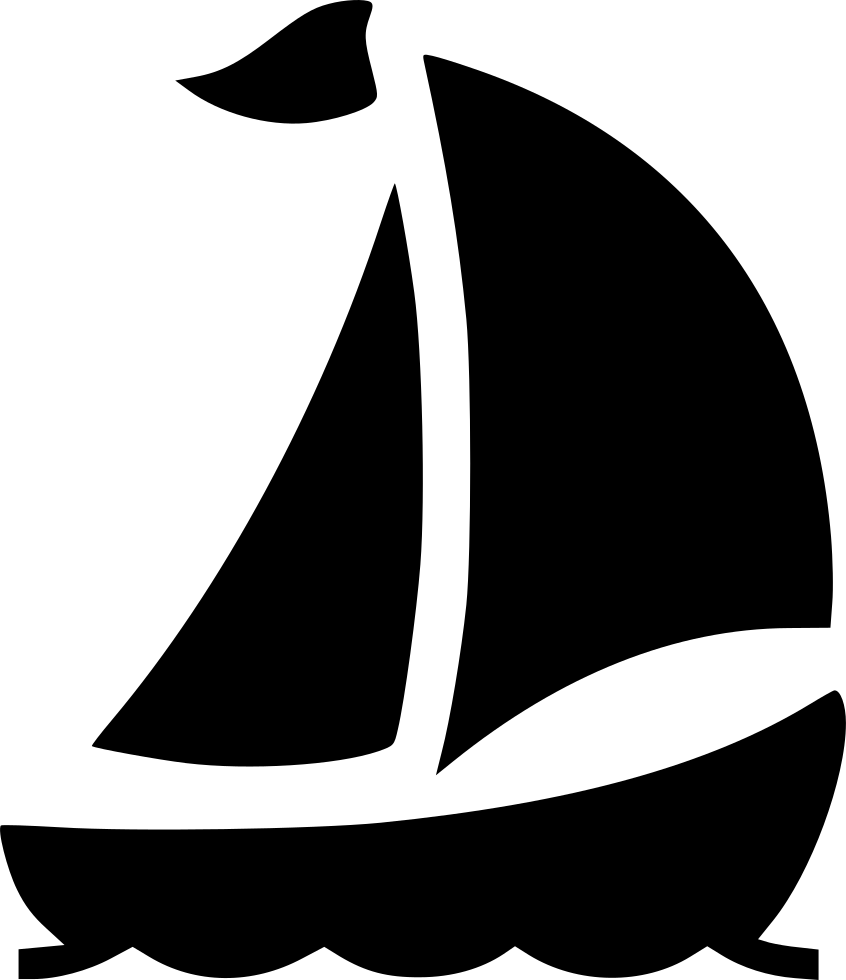 Sail Boat Icon Png Clipart (846x980), Png Download