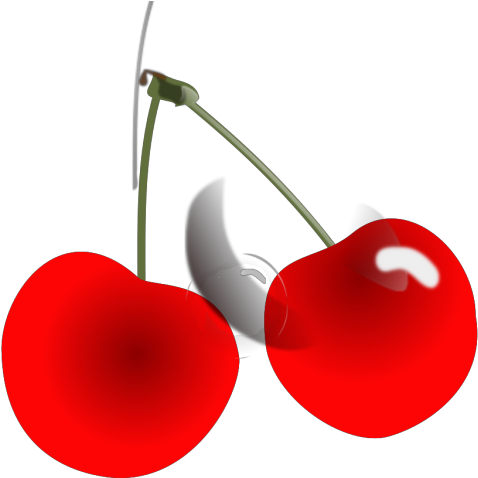 Two Red Cherries Png Icons - Cherry Clipart (600x600), Png Download