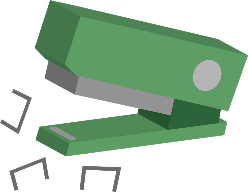 Stapler Stationery Clipart - Png Download (800x620), Png Download