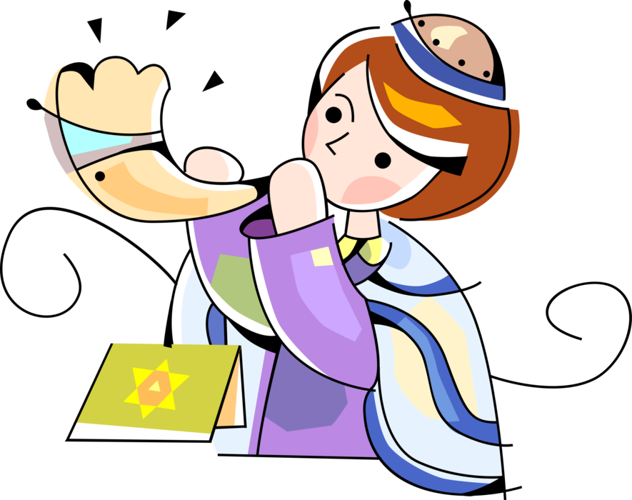 Yom Kippur Cartoon For Kids Clipart (885x700), Png Download