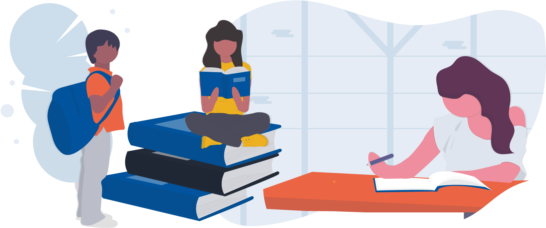 Summer Reading Month - Illustration Book Lover Clipart - Png Download (2001x814), Png Download