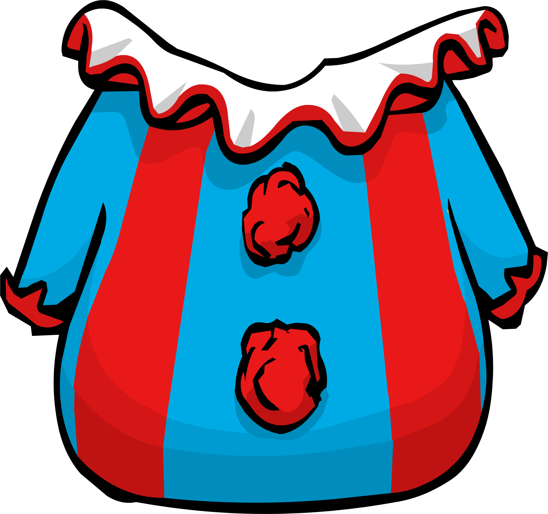 Club Penguin Rewritten Wiki - Clown Wig Transparent Png Clipart (1823x1710), Png Download