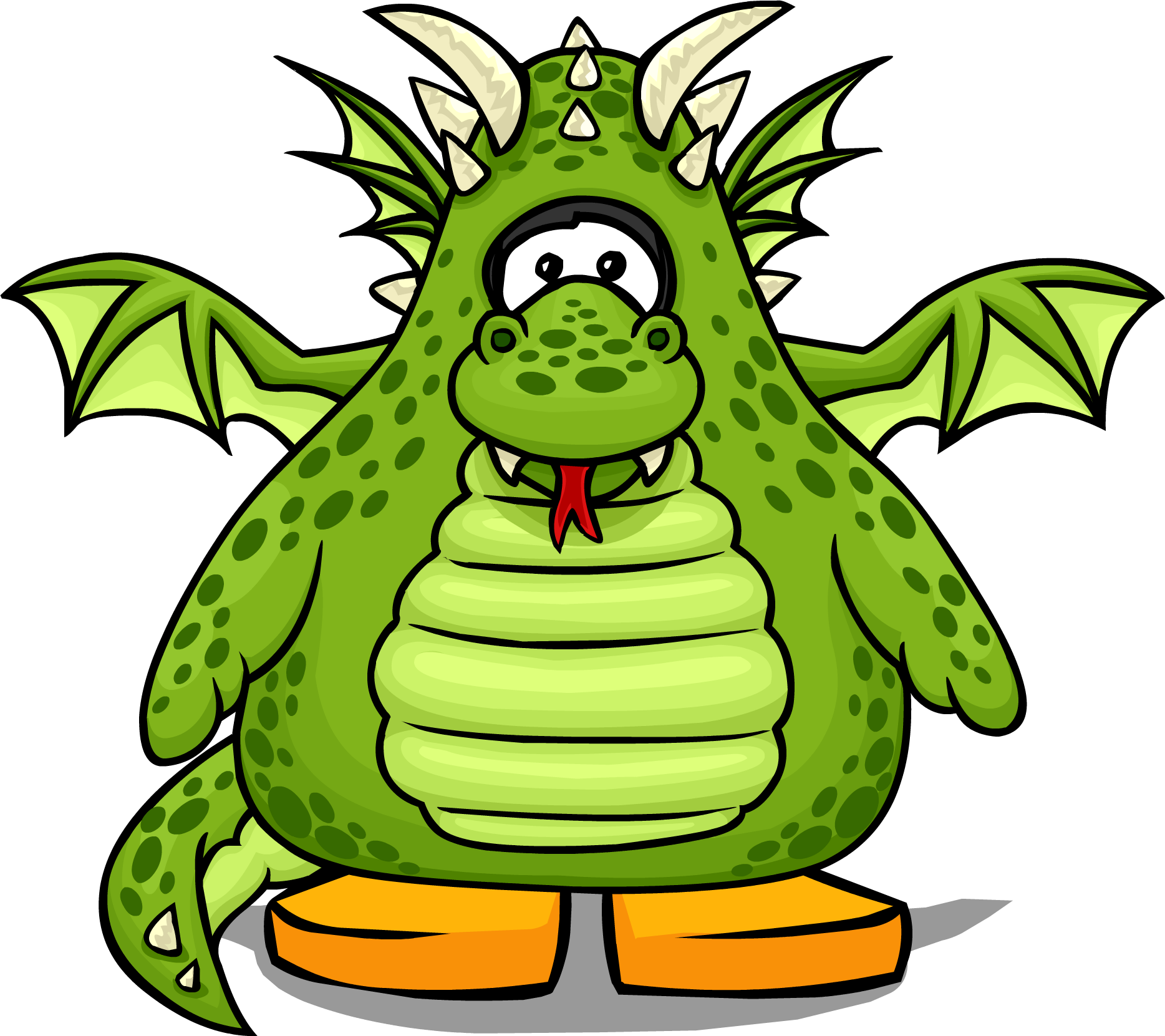 Official Club Penguin Online Wiki - Green Dragon Club Penguin Clipart (1868x1661), Png Download