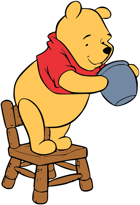 Transparent Honey Pot Clipart - Clipart Winnie The Pooh - Png Download (547x803), Png Download