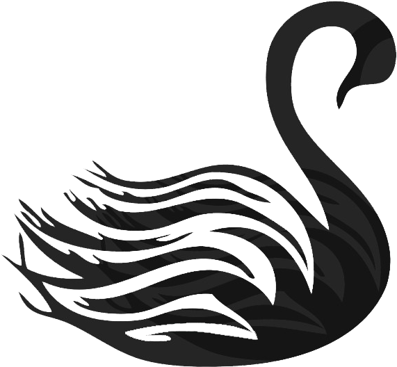 Swan Png Clipart Background - Black Swan Line Drawing Transparent Png (820x609), Png Download