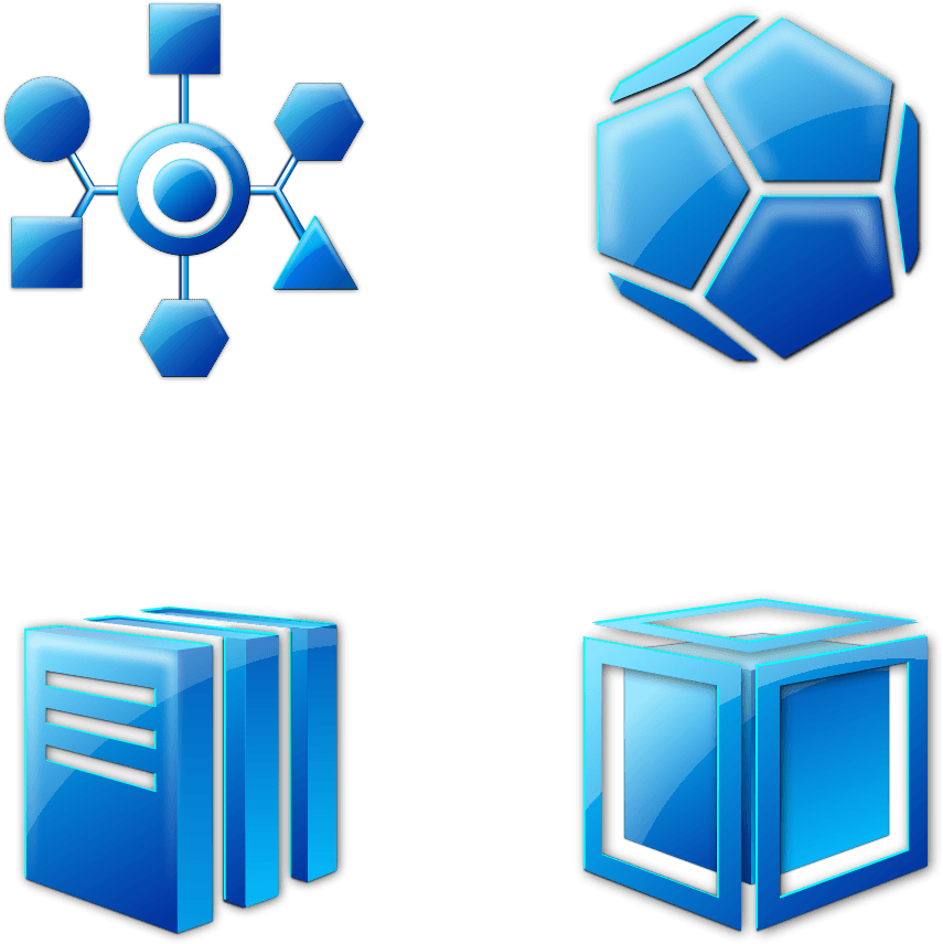 Strange Icons Set Svg Vector File, Vector Clip Art - Formas De Pentagono - Png Download (892x900), Png Download