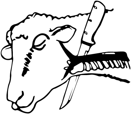 Goat Neck Cut Knife Clipart (700x468), Png Download