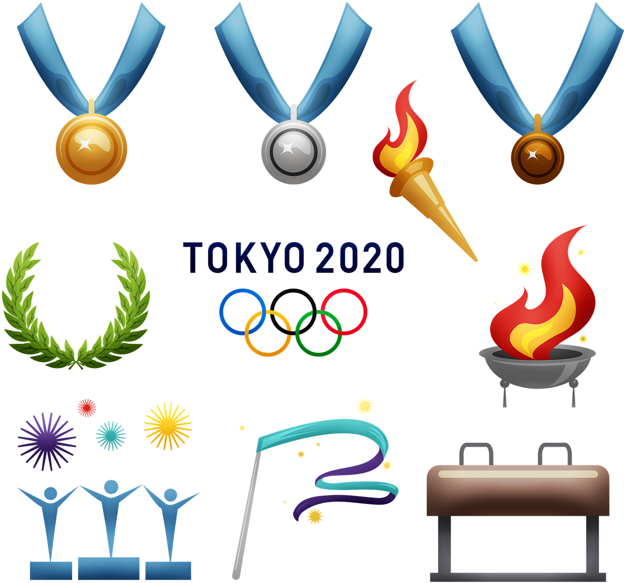 Olimpia 2020 Clipart (1280x1280), Png Download