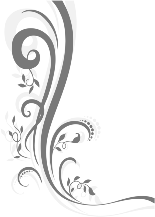 More Artists Like Black White Floral Divider By Toxicestea - Paint Lines Transparent Png Clipart (894x894), Png Download