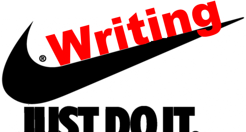 Writing Just Do It Logo1 - Graphic Design Clipart (825x510), Png Download