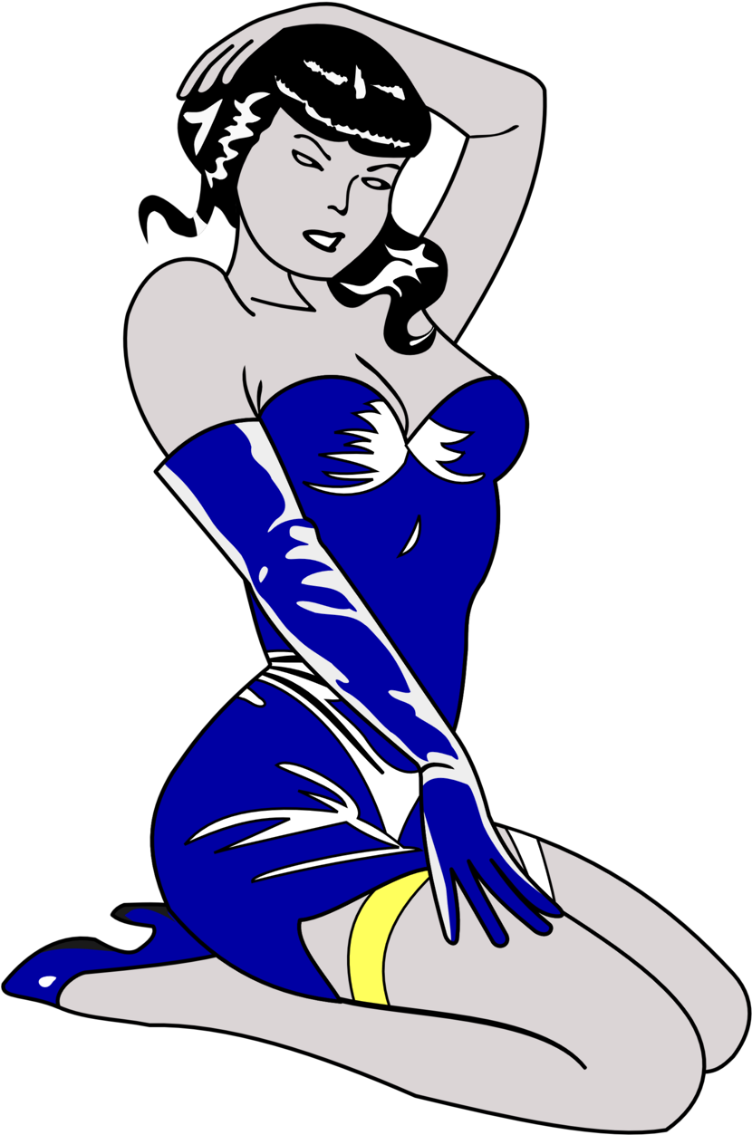 Pin Up Clipart (958x1372), Png Download