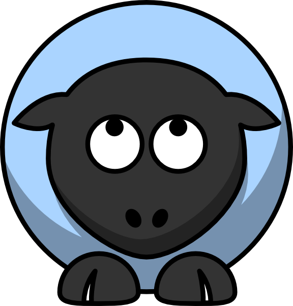 Cartoon Sheep Clipart (576x600), Png Download