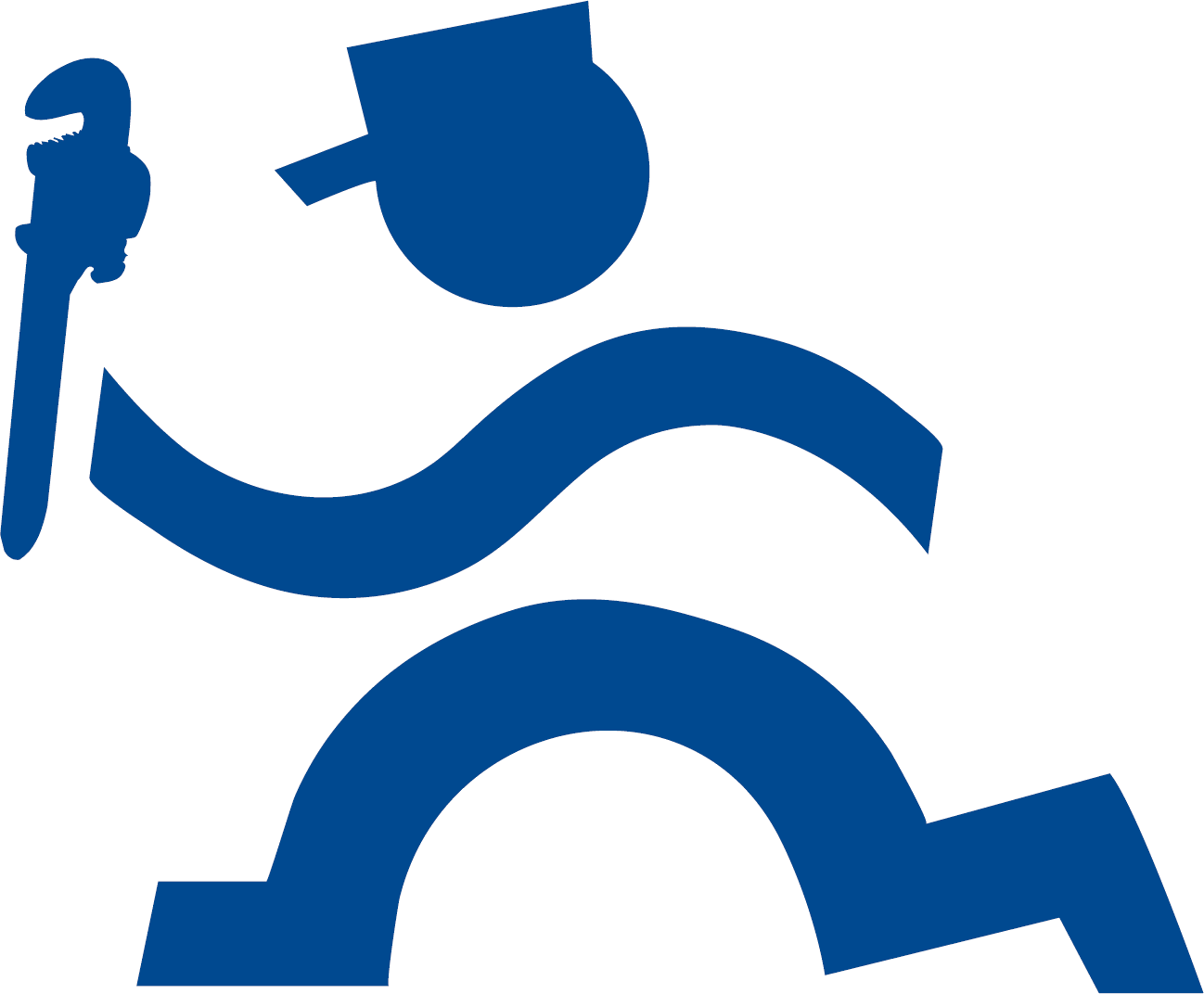 App Features - Plumber Man Logo Clipart (1298x1072), Png Download