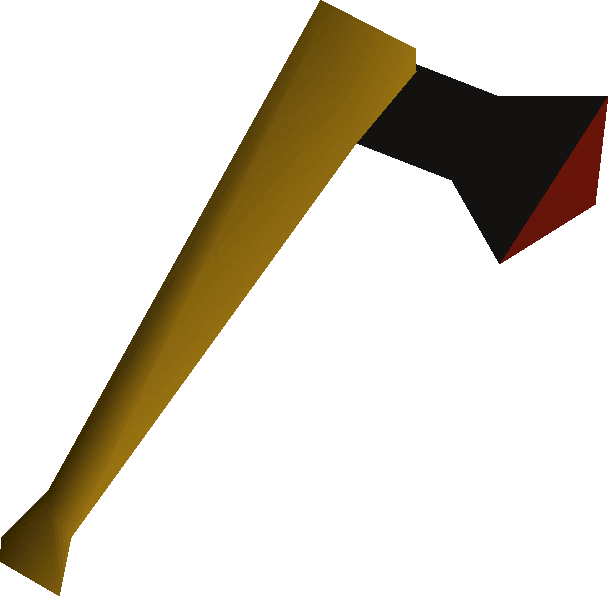 Old School Runescape Wiki - Black Axe Runescape Clipart (608x596), Png Download