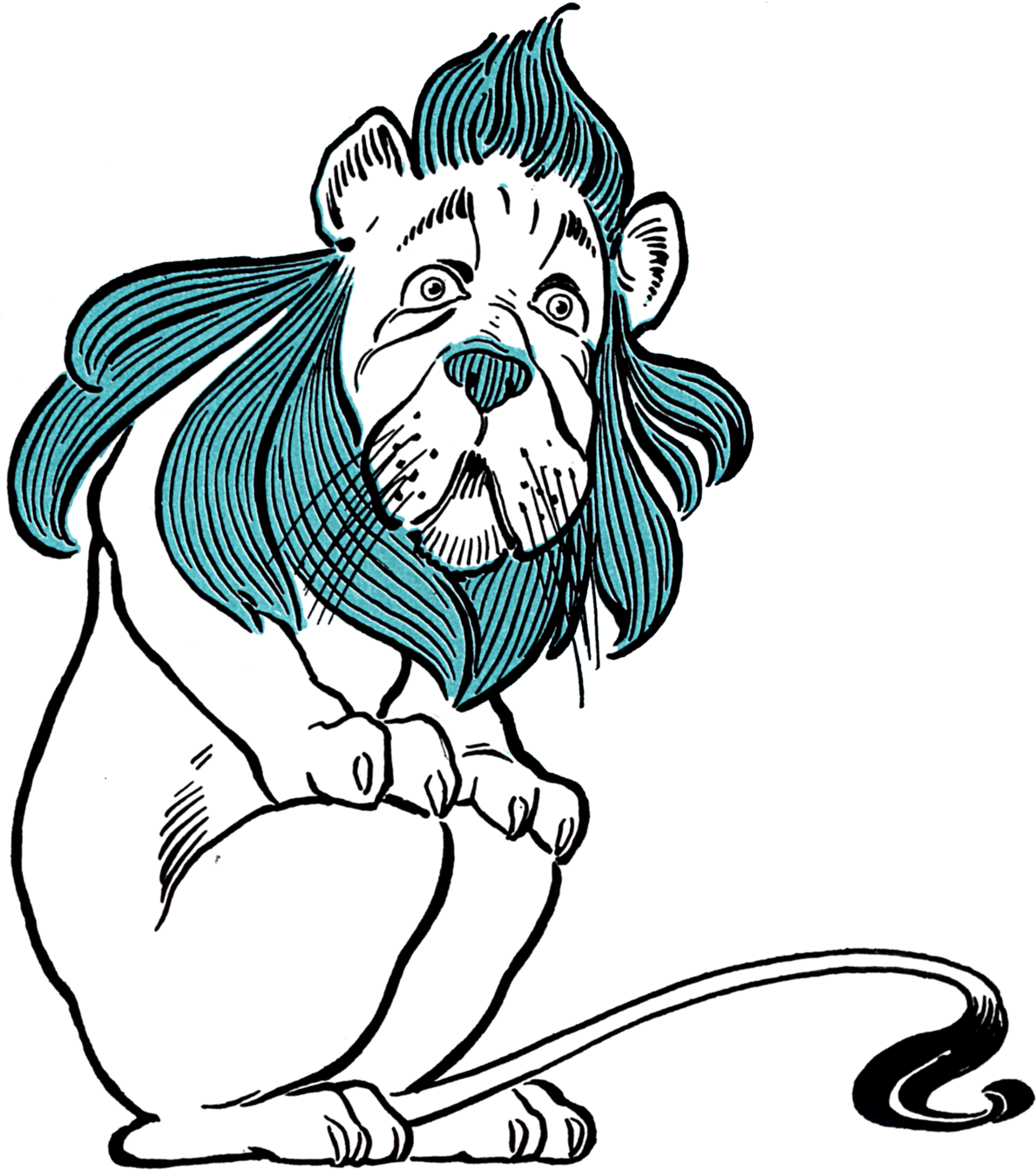Wizard Of Oz Crown Clipart Graphic Royalty Free Download - Wonderful Wizard Of Oz Lion - Png Download (1200x1363), Png Download