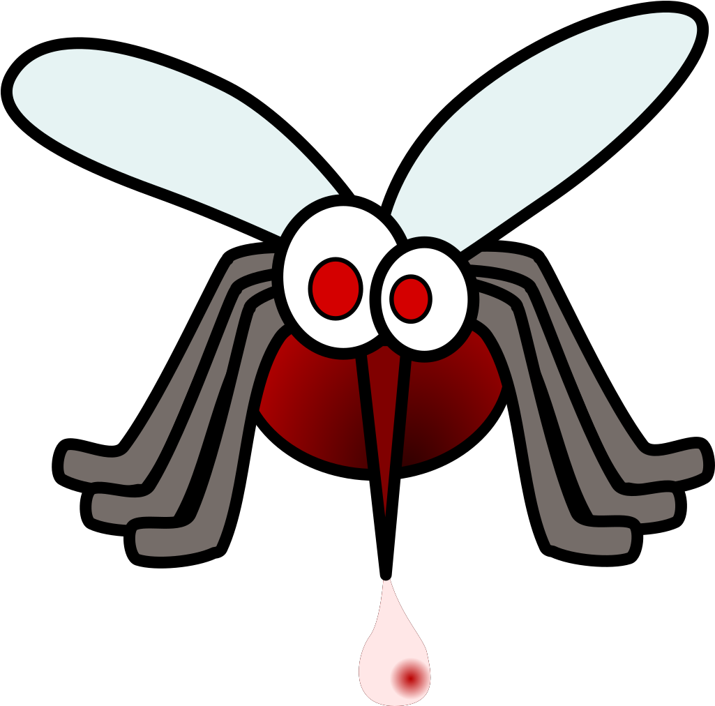 Mosquito With Blood Svg Clip Arts - Mosquito Clip Art - Png Download (1024x1024), Png Download