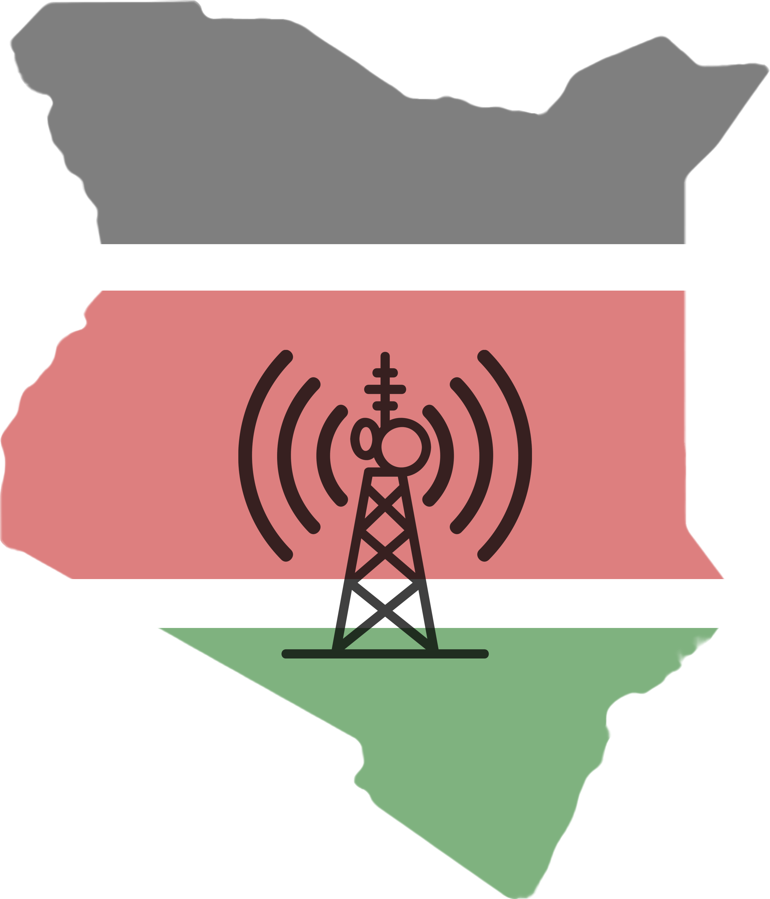 Legal Clipart Establish Justice, Picture - Transparent Kenyan Flag Png (2862x3162), Png Download