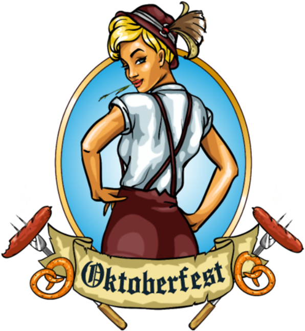 Oktoberfest Girl Emblem - Oktoberfest Clipart (790x691), Png Download