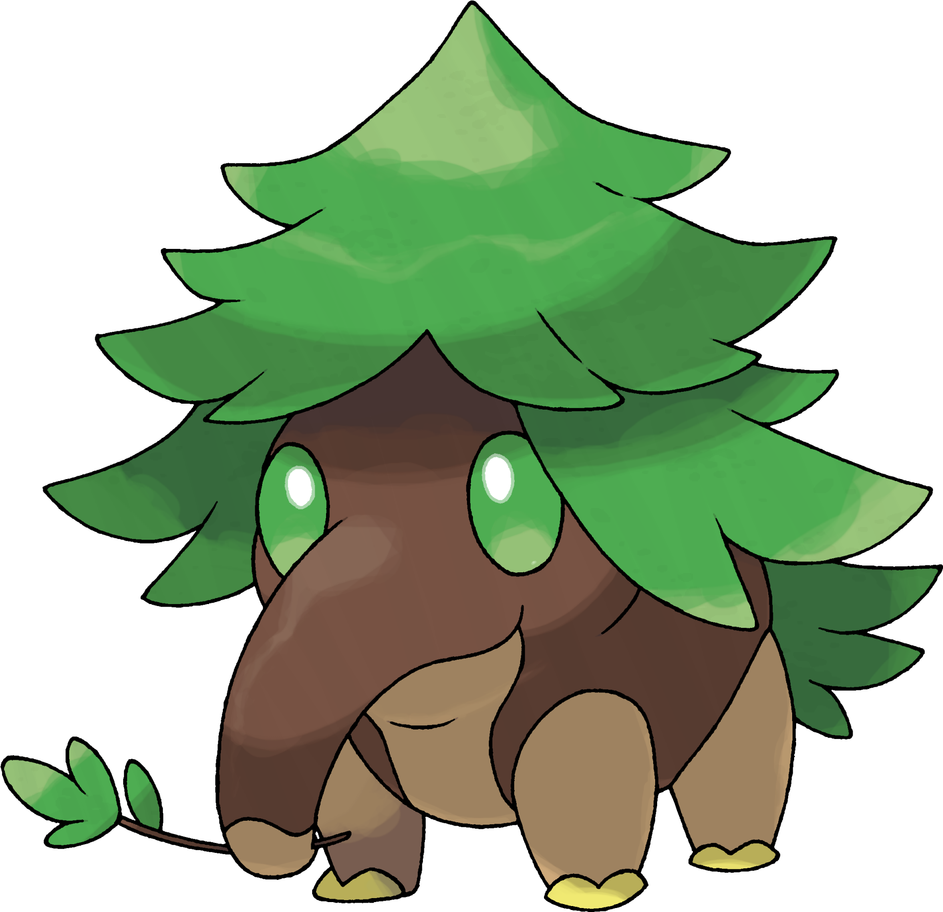Transparent Sage Clip Art - Fakemon Grass Type Starters - Png Download (1900x1839), Png Download