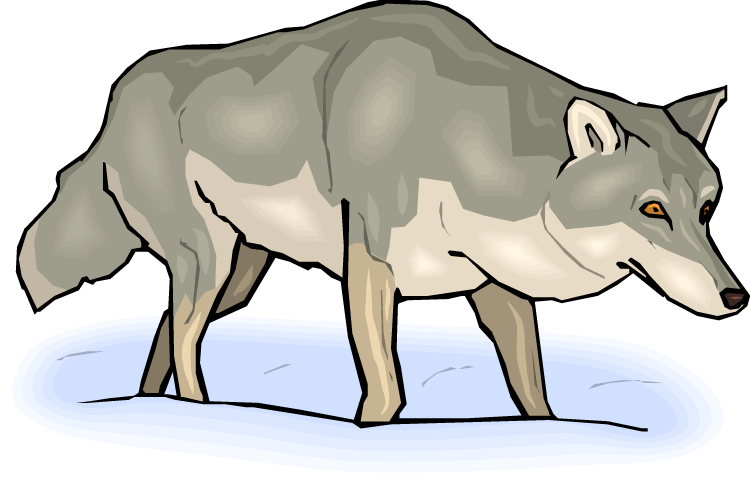 Wolf Clipart - Wolf Hunting Clipart - Png Download (750x485), Png Download