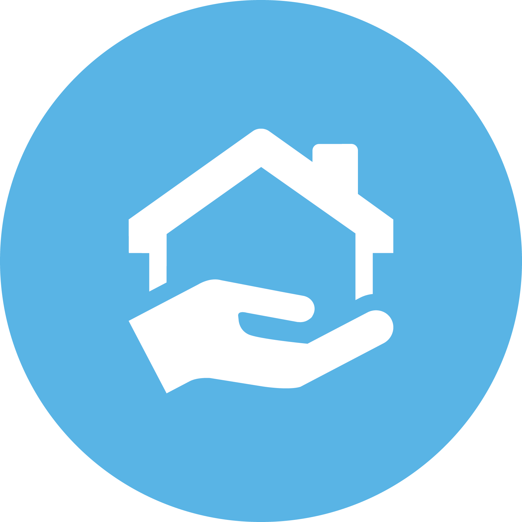 Workforce Housing - Youtube Round Logo Blue Clipart (1734x1734), Png Download