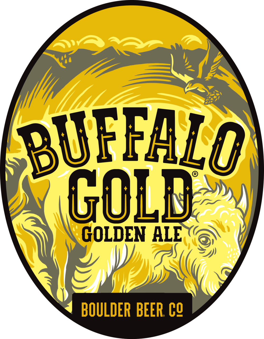 4 Boulder Beer Buffalo Gold Oval - Harley-davidson Museum Clipart (1000x1286), Png Download
