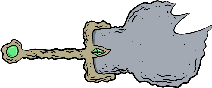 Boulder Magisword - Mighty Magiswords Boulder Magisword Clipart (768x404), Png Download