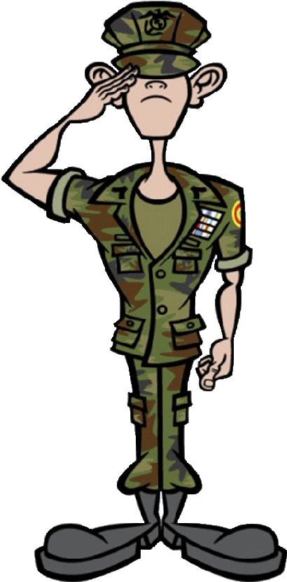 Staff - Cartoon Marine Clipart (740x957), Png Download