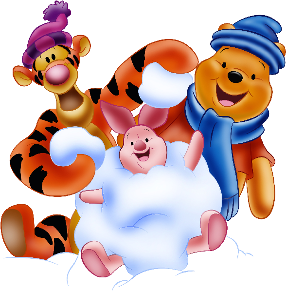 Pooh Bear Clip Art - Winnie The Pooh Christmas Png Transparent Png (600x600), Png Download