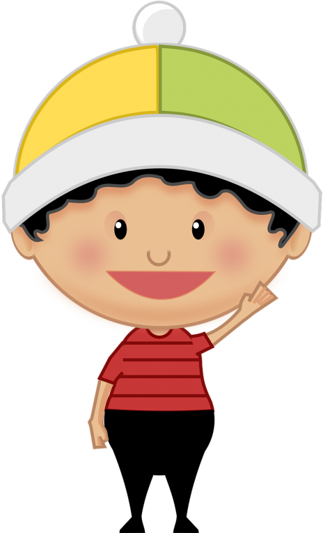 Goodbye - Kid Saying Hello Clipart (500x763), Png Download