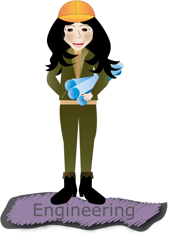 Engineering Is Building Things - Cartoon Clipart (612x792), Png Download