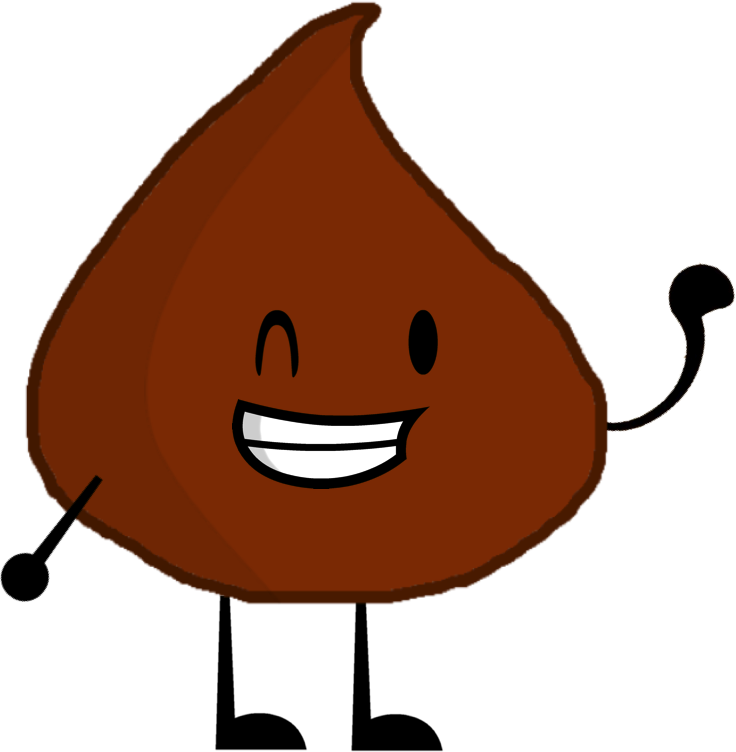 Hershey's Kiss Pose - Hershey Kiss Cartoon Clipart (736x752), Png Download