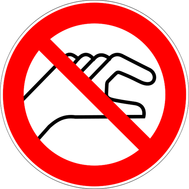 Science Laboratory Safety Signs - Not Touch Sign Clipart (640x640), Png Download