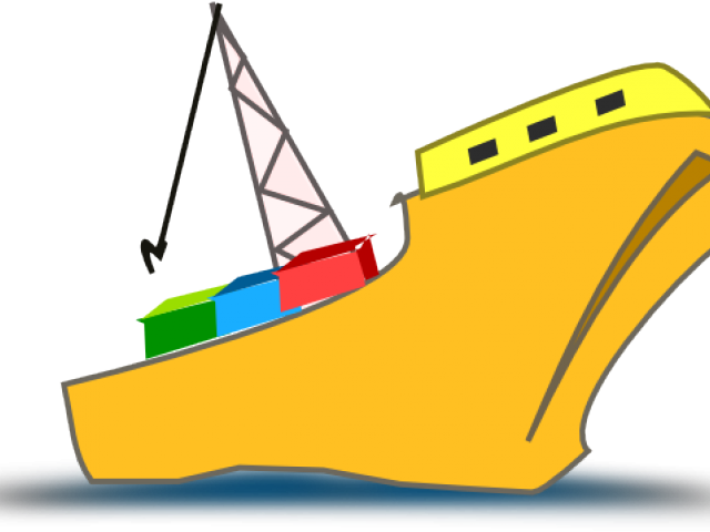 Navy Ships Clipart Yellow - Free Clipart Shipping Containers - Png Download (640x480), Png Download