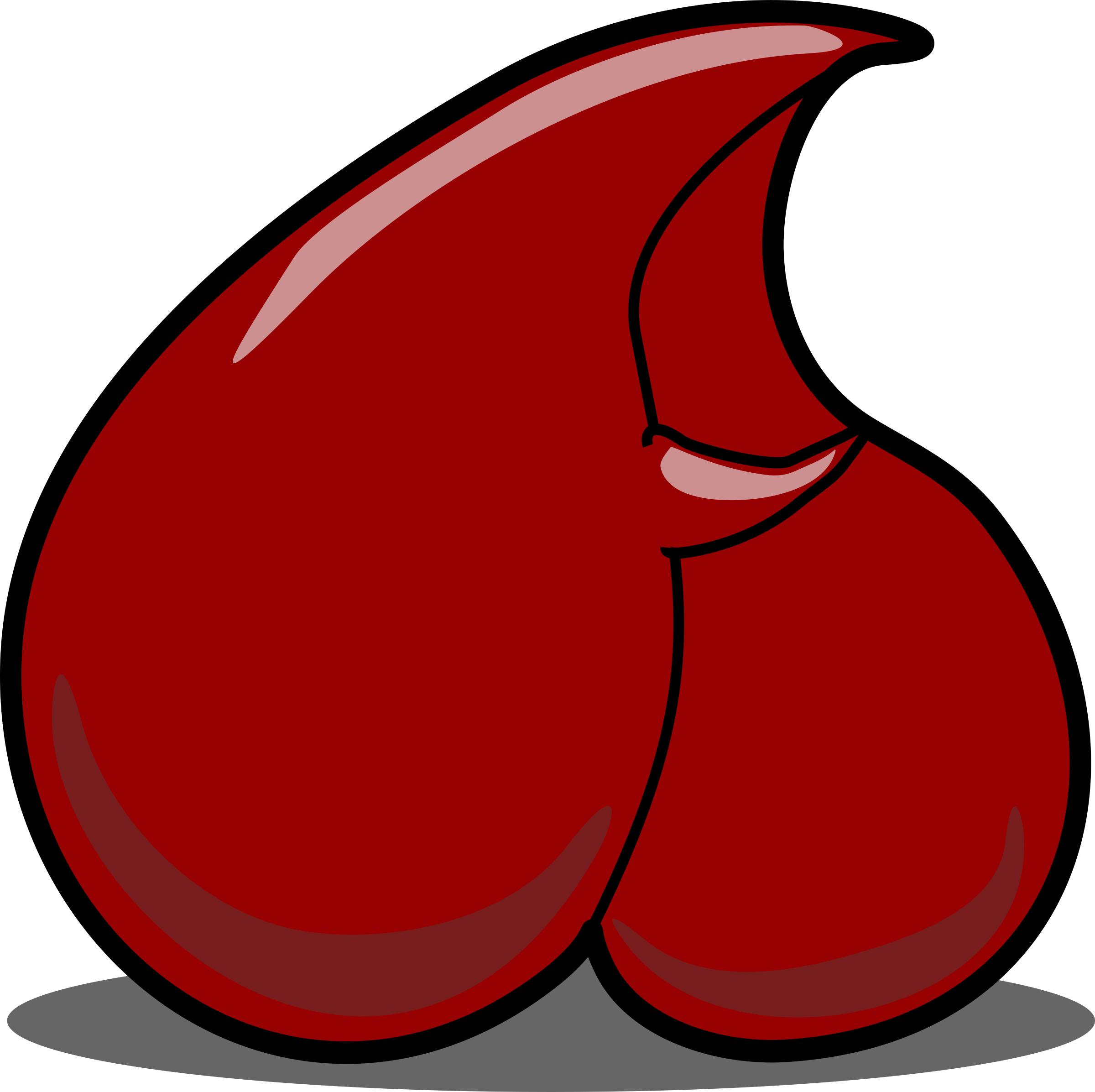 Love Blood Passion Heart Hug Clipart (752x750), Png Download