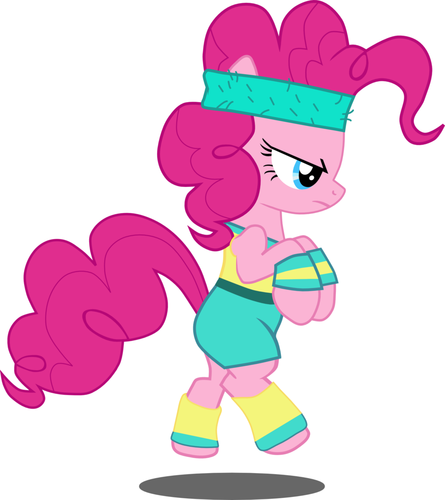 Artist Echoes Bipedal Exercise Headband Leg - Mlp Pinkie Pie Sport Clipart (913x1024), Png Download