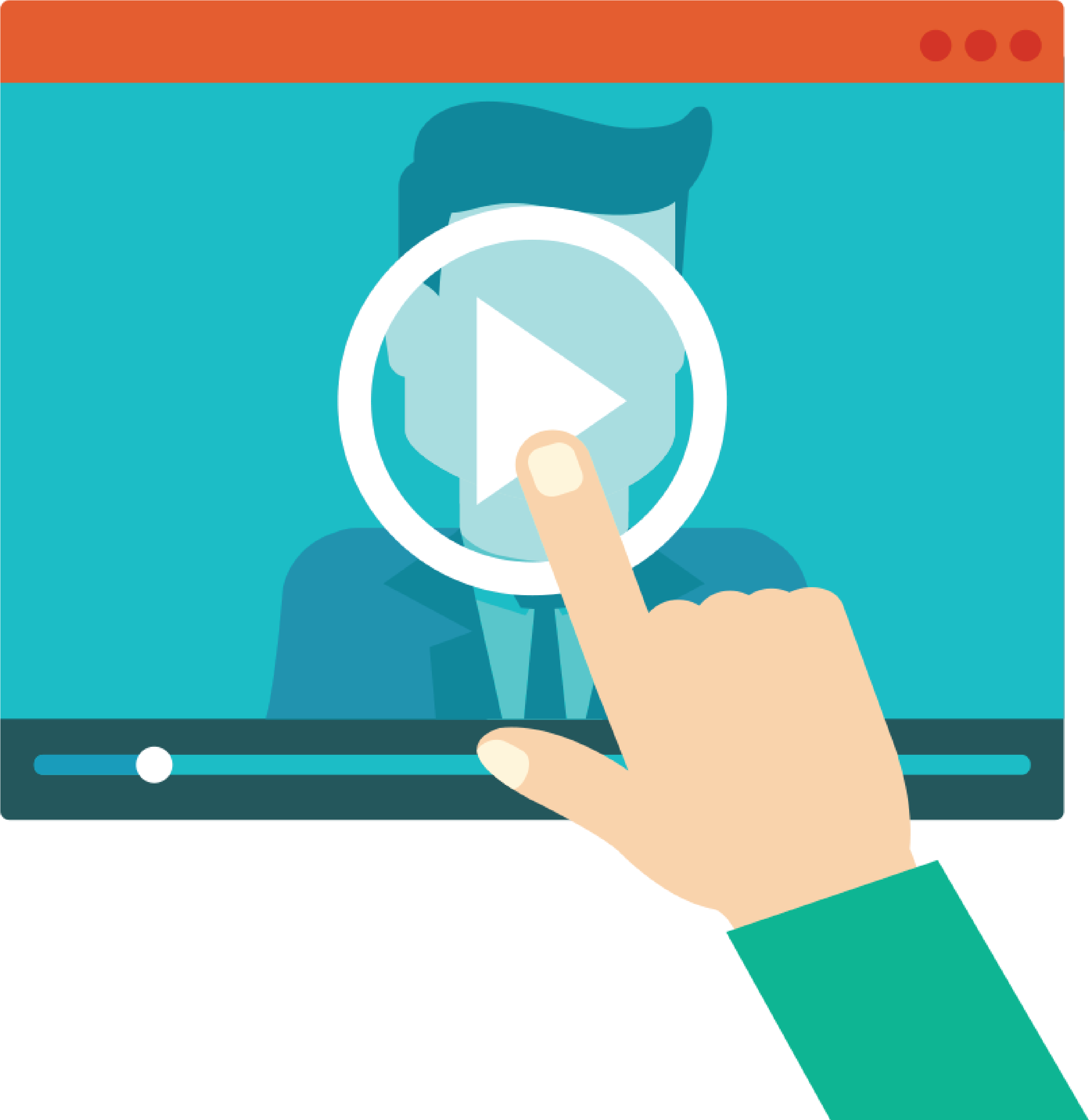 Assistir Video Clipart (3762x3553), Png Download