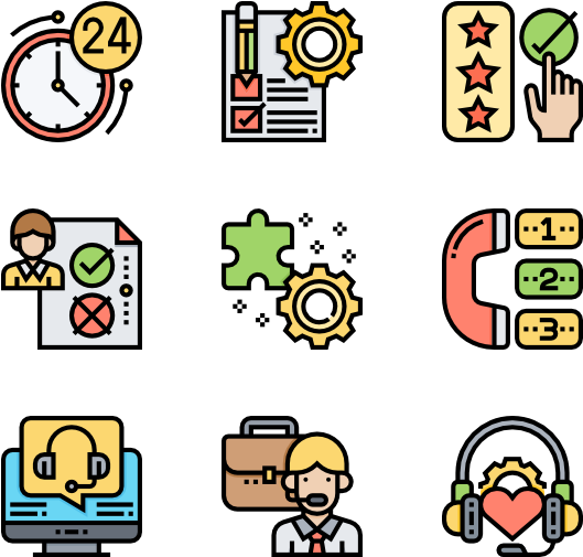 Customer Support - Flat Icon Franchising Clipart (600x564), Png Download