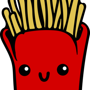 1535649853kawaii Fries Vector Clipart - French Fries Cartoon - Png Download (300x300), Png Download