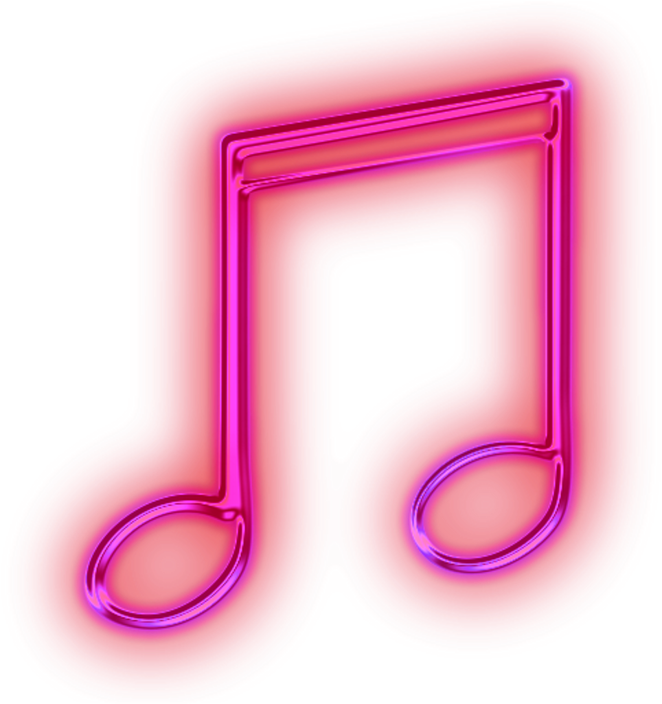 Download Sticker Stickerstumblrs Neon Note Neon Pink Music Note