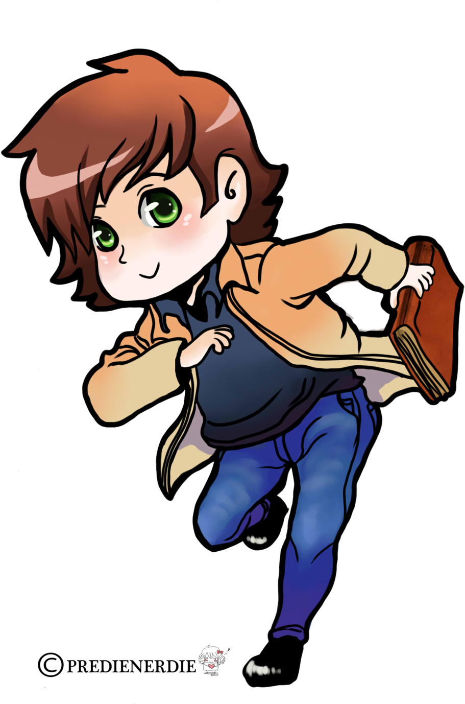 Supernatural Clip Episode - Cute Chibi Supernatural Sam - Png Download (1024x1473), Png Download