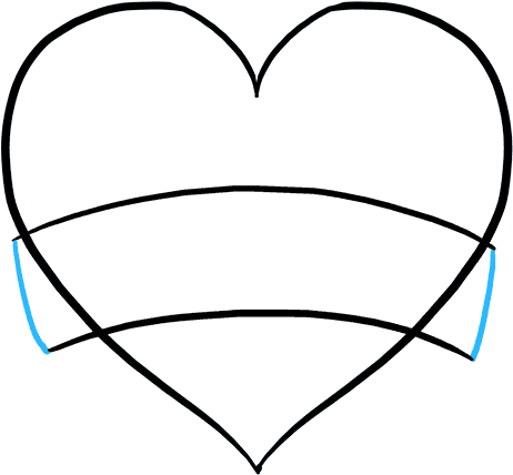 How To Draw Mother's Day Heart - Drawing Clipart (680x678), Png Download
