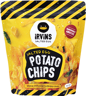 Salted Egg Potato Chips - Irvins Salted Egg Potato Chips Clipart (500x750), Png Download