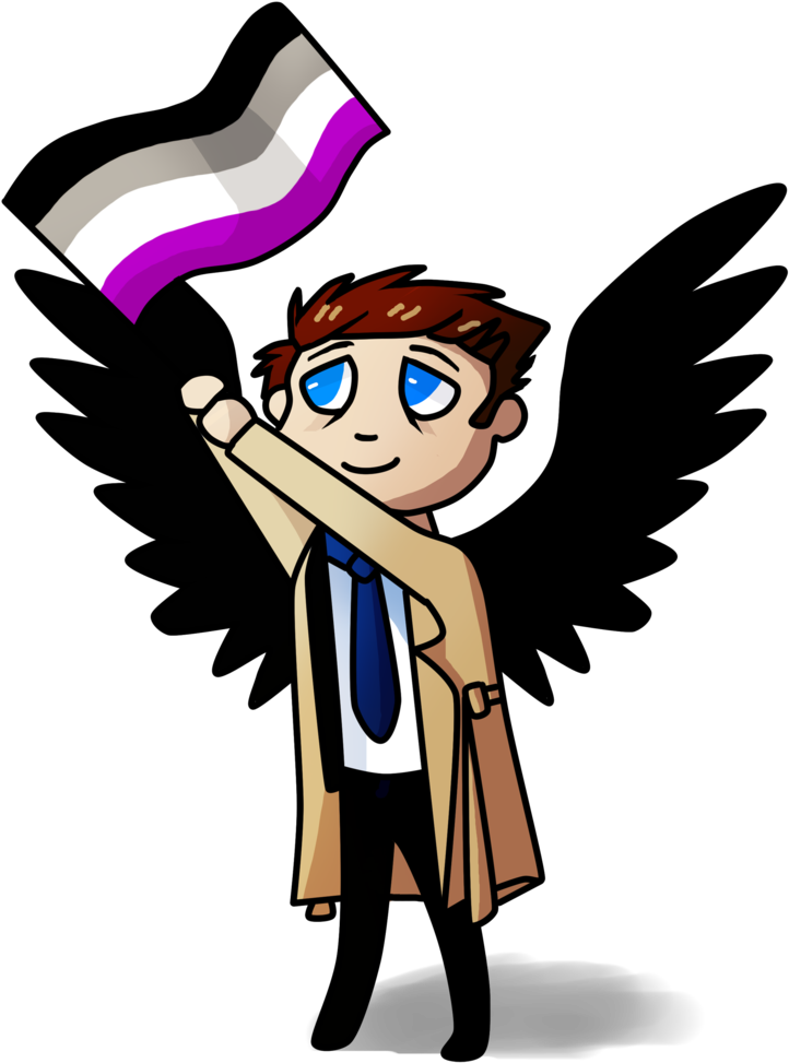 Asexual Castiel By Aquajayfeather Castiel, Supernatural - Illustration Clipart (774x1032), Png Download