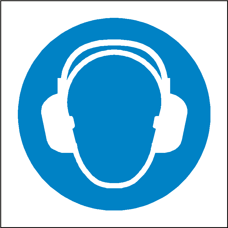 Safety Symbols Safety Label Co Uk Safety Signs Safety - Use Ear Protection Sign Clipart (985x985), Png Download