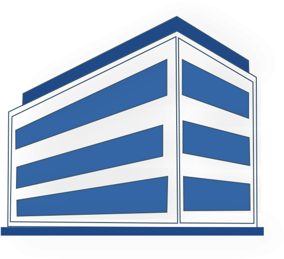 Transparent Skyscraper Icon Png - Office Building Clip Art (585x533), Png Download