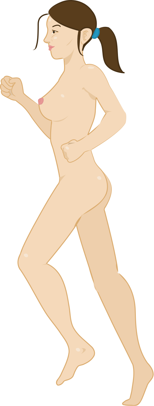 This Image Rendered As Png In Other Widths - Pixel Art Nude Women Clipart (500x1314), Png Download